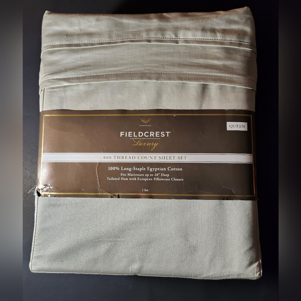 Fieldcrest Luxury 800 Thread Count Sheet Set Queen